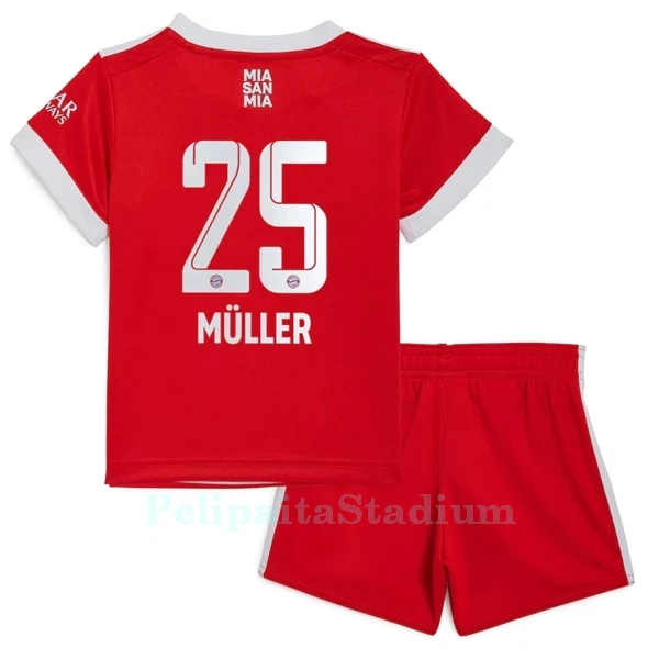 FC Bayern München Muller 25 Pelipaita Lasten Koti 2022-23