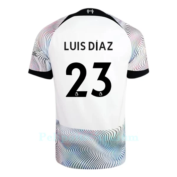 Liverpool Luis Diaz 23 Pelipaita Miesten Vieras 2022-23