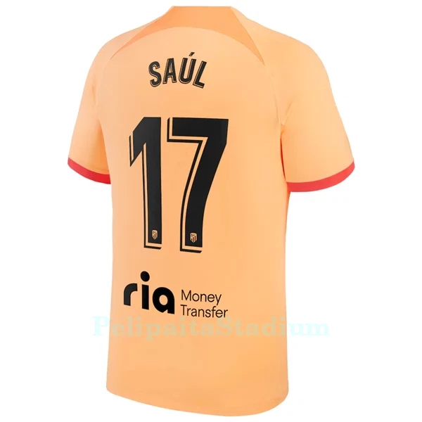 Atlético Madrid Saul 17 Pelipaita Miesten Kolmas 2022-23