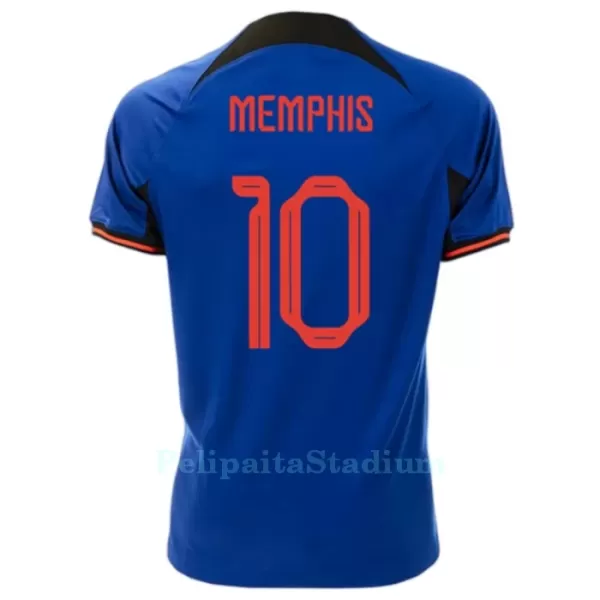 Alankomaat Memphis 10 Pelipaita Miesten Vieras MM-Kisat 2022