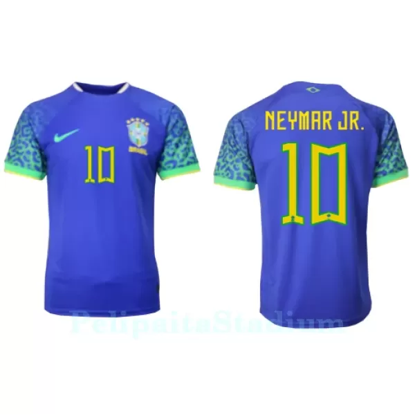 Brasilia Neymar Jr 10 Pelipaita Miesten Vieras MM-Kisat 2022