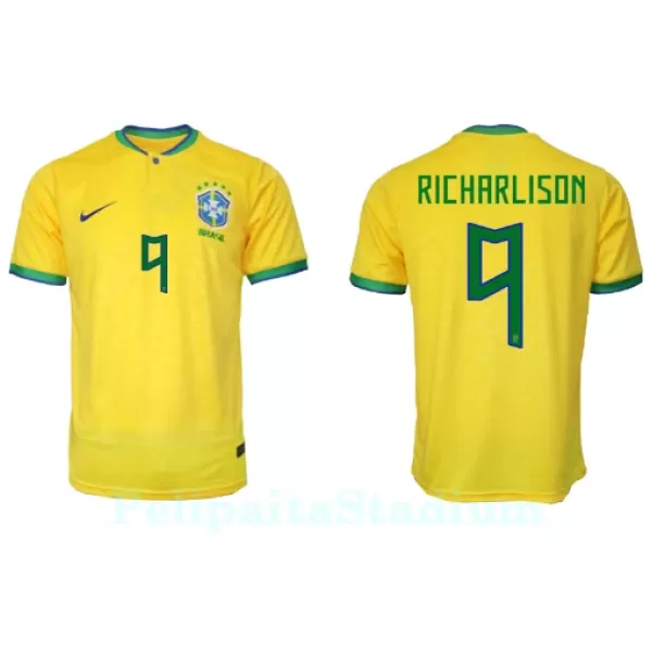 Brasilia Richarlison 9 Pelipaita Miesten Koti MM-Kisat 2022