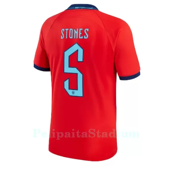 Englanti John Stones 5 Pelipaita Miesten Vieras MM-Kisat 2022