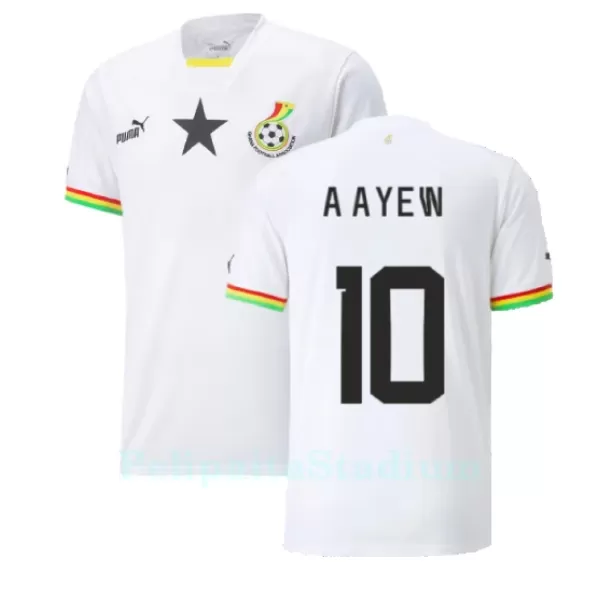 Ghana Andre Ayew 10 Pelipaita Miesten Koti MM-Kisat 2022