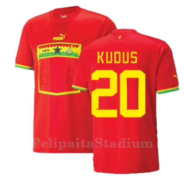 Ghana Mohammed Kudus 20 Pelipaita Miesten Vieras MM-Kisat 2022