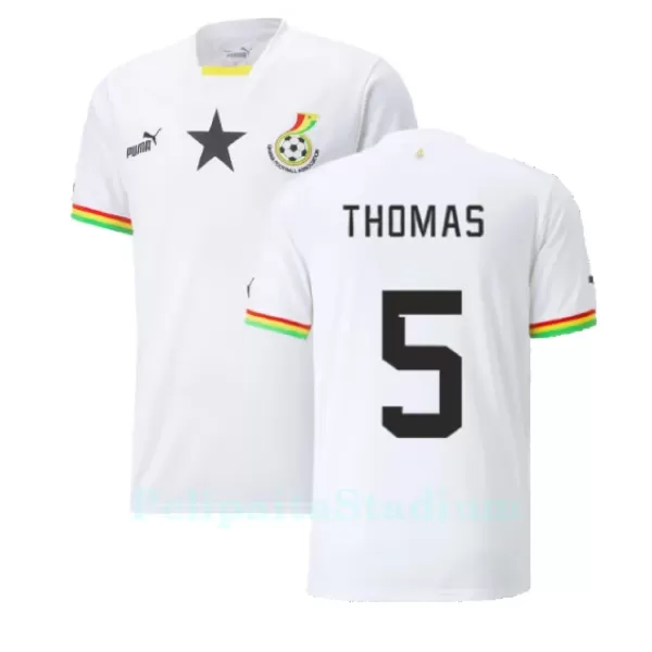 Ghana Thomas Partey 5 Pelipaita Miesten Koti MM-Kisat 2022