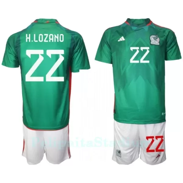 Meksiko Hirving Lozano 22 Pelipaita Lasten Koti MM-Kisat 2022