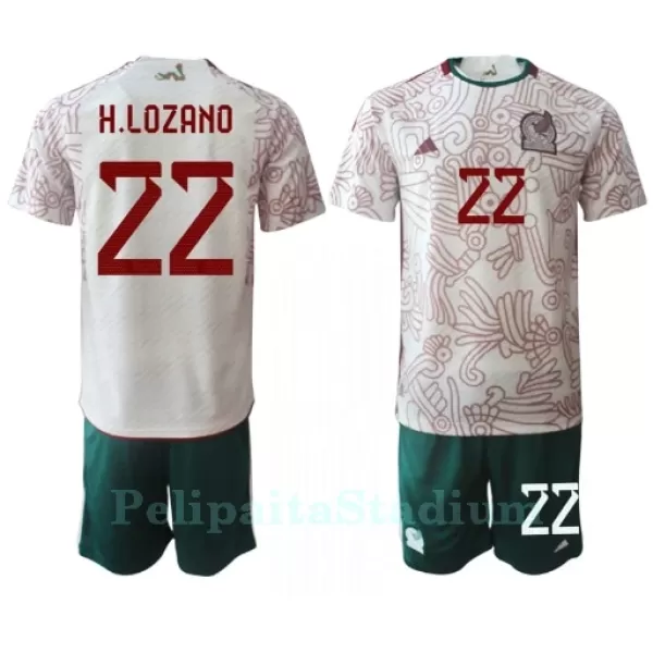 Meksiko Hirving Lozano 22 Pelipaita Lasten Vieras MM-Kisat 2022