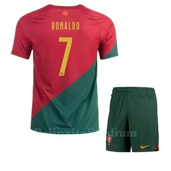 Portugali Cristiano Ronaldo 7 Pelipaita Lasten Koti MM-Kisat 2022