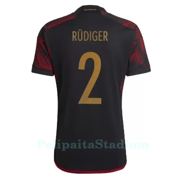 Saksa Antonio Rudiger 2 Pelipaita Miesten Vieras MM-Kisat 2022