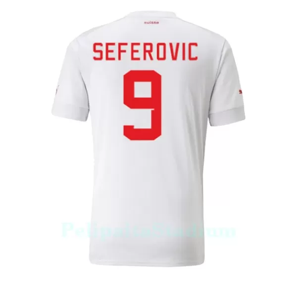 Sveitsi Haris Seferovic 9 Pelipaita Miesten Vieras MM-Kisat 2022