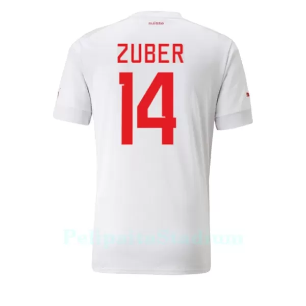 Sveitsi Steven Zuber 14 Pelipaita Miesten Vieras MM-Kisat 2022