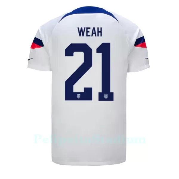 USA Timothy Weah 21 Pelipaita Miesten Koti MM-Kisat 2022