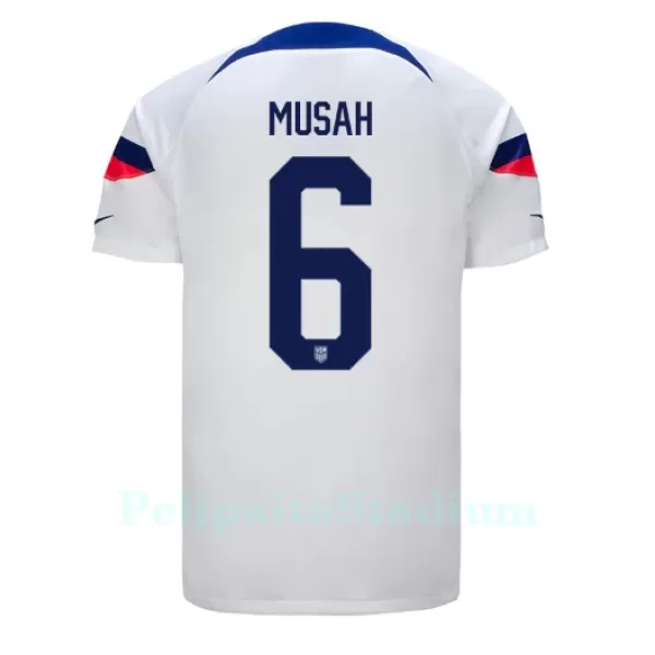 USA Yunus MUSAh 6 Pelipaita Miesten Koti MM-Kisat 2022