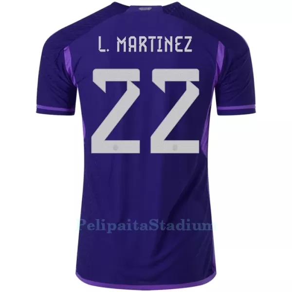 Argentiina Lautaro Martinez 22 Pelipaita Miesten Vieras MM-Kisat 2022