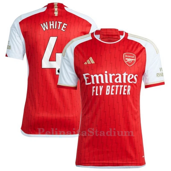 Arsenal White 4 Pelipaita Miesten Koti 2023-2024