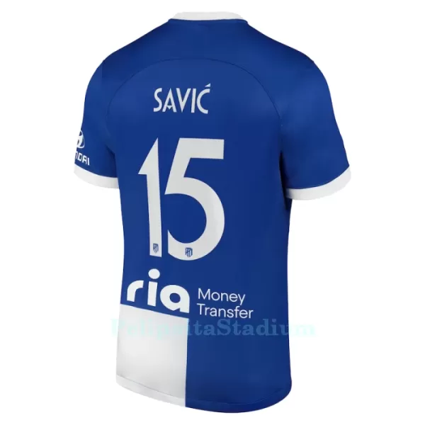 Atlético Madrid Savic 15 Pelipaita Miesten Vieras 2023-2024