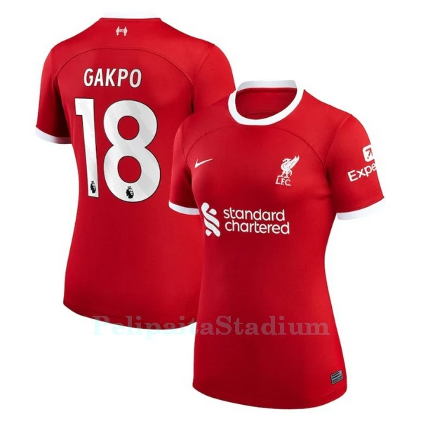 Liverpool Gakpo 18 Pelipaita Naisten Koti 2023-2024