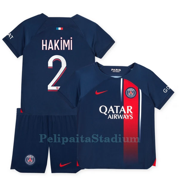 Paris Saint-Germain Hakimi 2 Pelipaita Lasten Koti 2023-2024