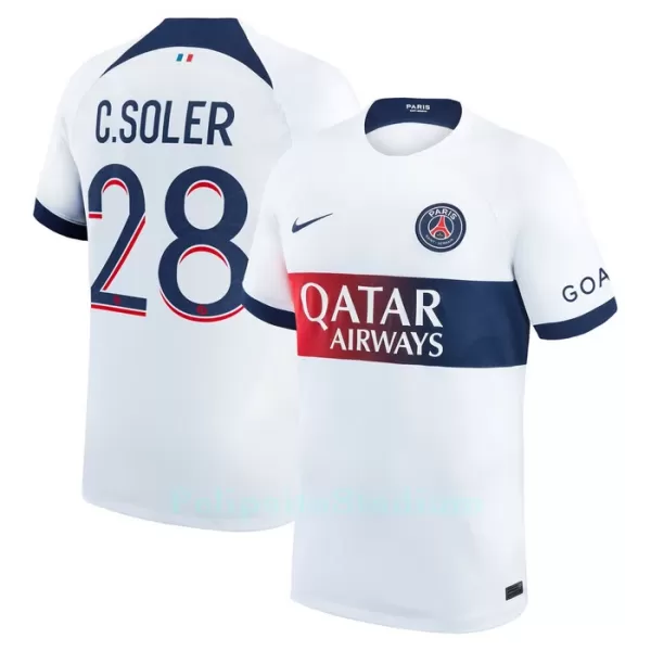 Paris Saint-Germain C. Soler 28 Pelipaita Miesten Vieras 2023-2024