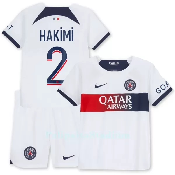 Paris Saint-Germain Hakimi 2 Pelipaita Lasten Vieras 2023-2024