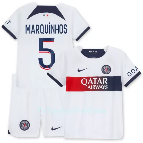 Paris Saint-Germain Marquinhos 5 Pelipaita Lasten Vieras 2023-2024