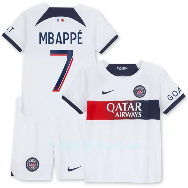 Paris Saint-Germain Mbappé 7 Pelipaita Lasten Vieras 2023-2024