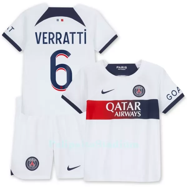 Paris Saint-Germain Verratti 6 Pelipaita Lasten Vieras 2023-2024