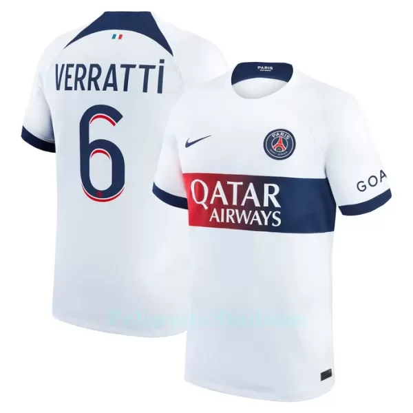 Paris Saint-Germain Verratti 6 Pelipaita Miesten Vieras 2023-2024