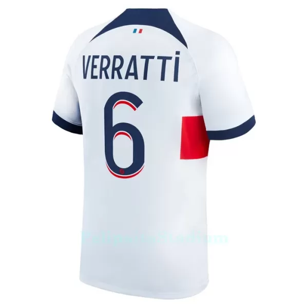 Paris Saint-Germain Verratti 6 Pelipaita Miesten Vieras 2023-2024