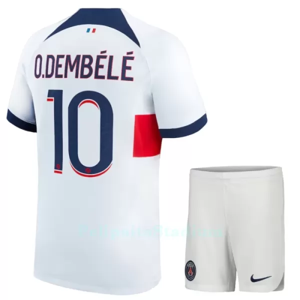 Paris Saint-Germain Dembele 10 Pelipaita Lasten Vieras 2023-2024