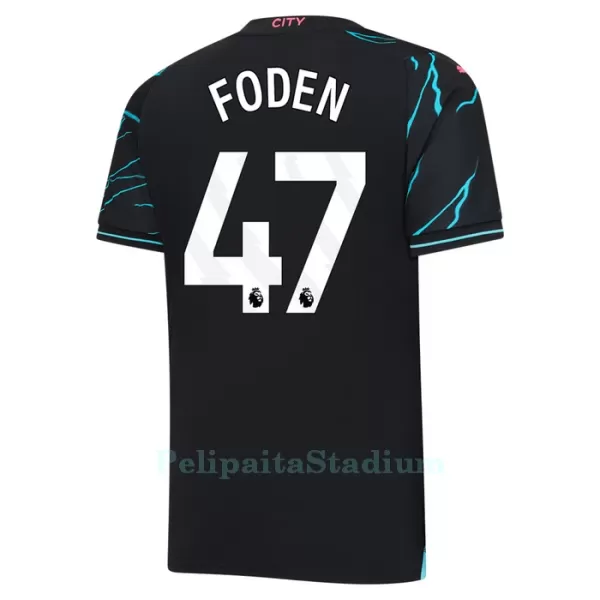 Manchester City Foden 47 Pelipaita Miesten Kolmas 2023-2024