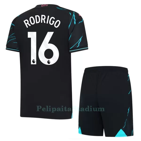 Manchester City Rodrigo 16 Pelipaita Lasten Kolmas 2023-2024