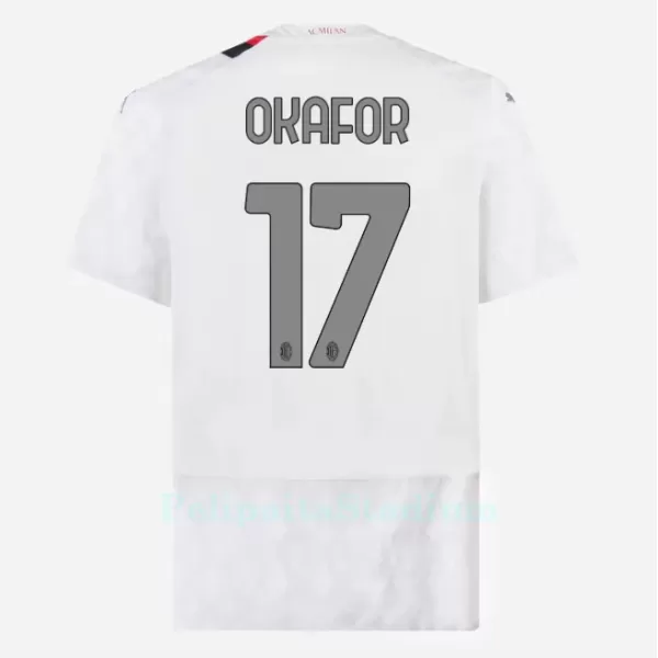 AC Milan Okafor 17 Pelipaita Miesten Vieras 2023-2024