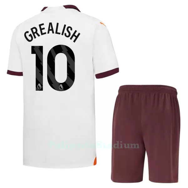 Manchester City Grealish 10 Pelipaita Lasten Vieras 2023-2024