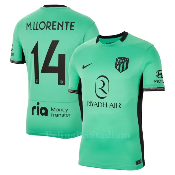 Atlético Madrid M. Llorente 14 Pelipaita Miesten Kolmas 2023-2024