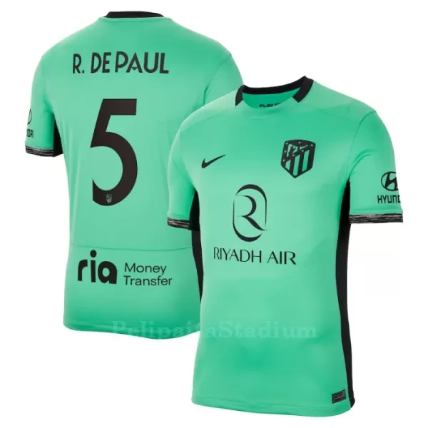 Atlético Madrid R. De Paul 5 Pelipaita Miesten Kolmas 2023-2024