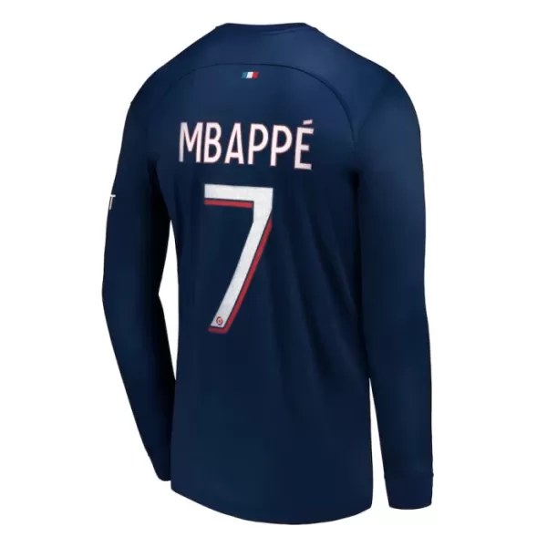 Paris Saint-Germain Mbappé 7 Pitkähihainen Pelipaita Miesten Koti 2023-2024