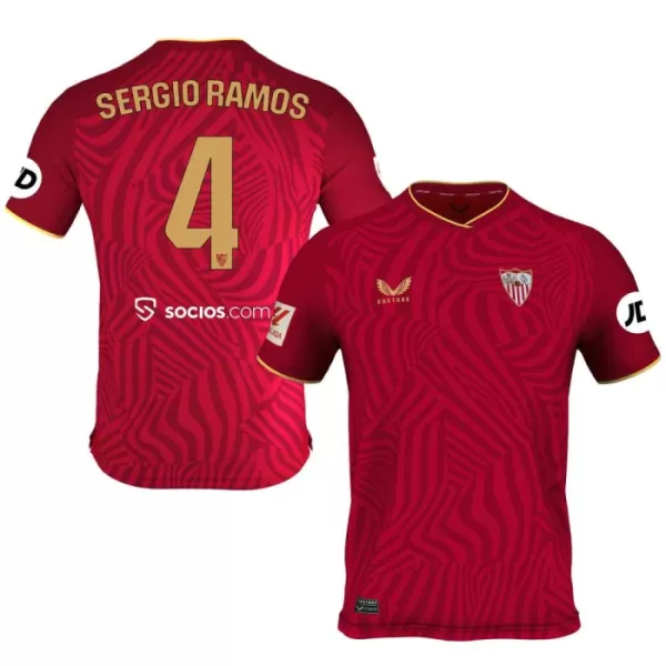 Sevilla FC Sergio Ramos 4 Pelipaita Miesten Vieras 2023-2024