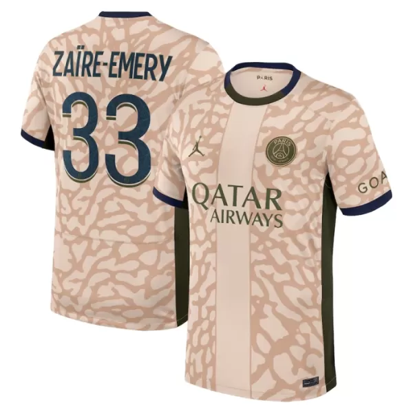 Paris Saint-Germain Zaire-Emery 33 Pelipaita Jordan Miesten Neljäs 2023-2024