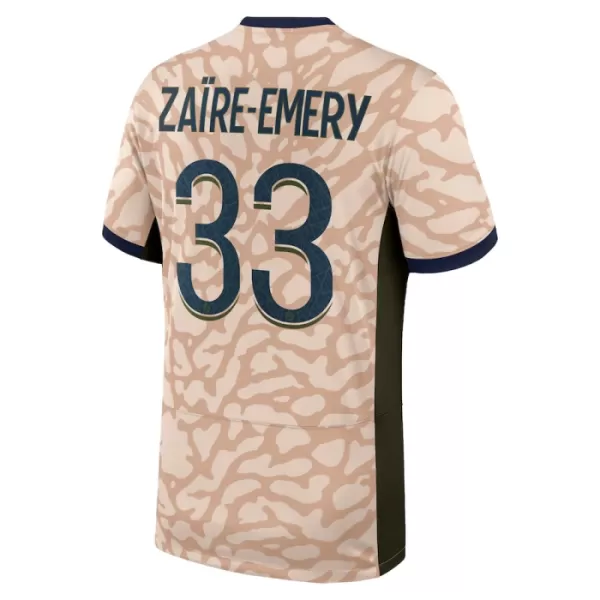 Paris Saint-Germain Zaire-Emery 33 Pelipaita Jordan Miesten Neljäs 2023-2024