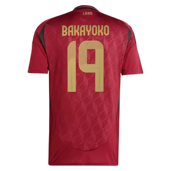 Belgia Bakayoko 19 Pelipaita Miesten Koti Euro 2024