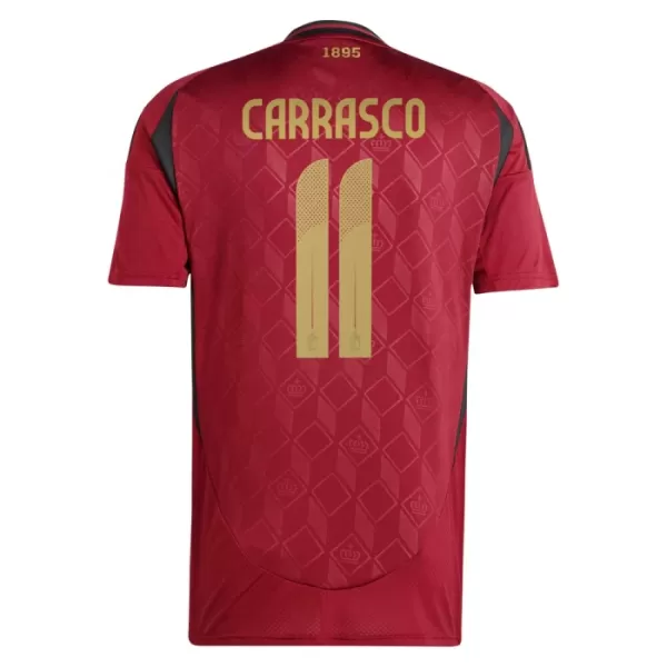 Belgia Carrasco 11 Pelipaita Miesten Koti Euro 2024