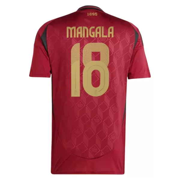 Belgia Mangala 18 Pelipaita Miesten Koti Euro 2024