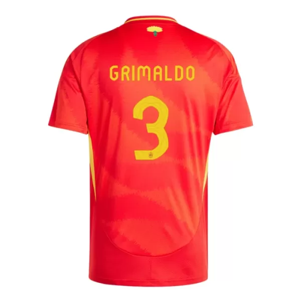 Espanja Alejandro Grimaldo 3 Pelipaita Miesten Koti Euro 2024