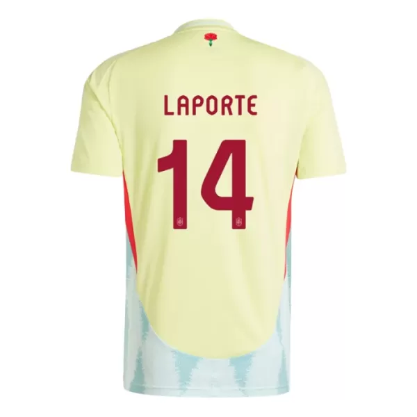 Espanja Aymeric Laporte 14 Pelipaita Miesten Vieras Euro 2024