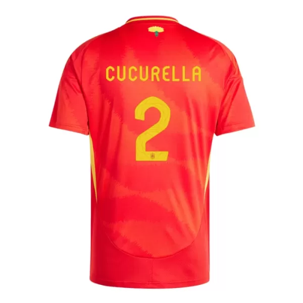 Espanja Marc Cucurella 2 Pelipaita Miesten Koti Euro 2024