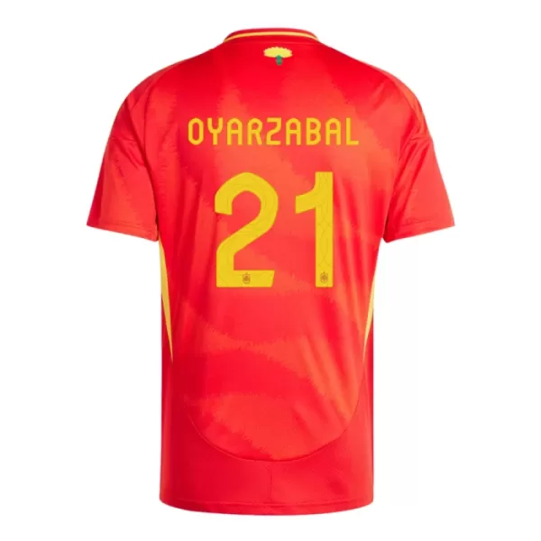 Espanja Mikel Oyarzabal 21 Pelipaita Miesten Koti Euro 2024