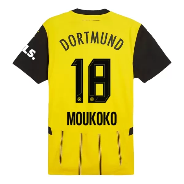 Borussia Dortmund Moukoko 18 Pelipaita Miesten Koti 2024-2025