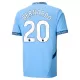 Manchester City Bernardo 20 Pelipaita Miesten Koti 2024-2025